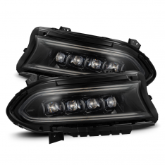AlphaRex Nova-Series 2015-2024 Dodge Charger Projector Headlights Alpha Black